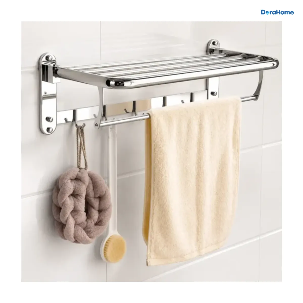 Giá treo khăn đa năng gấp gọn Inox SUS304 EUROLIFE EL-B5 New